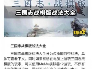 三国志战棋版玩法攻略：策略布阵与实战操作指南