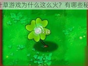 四叶草游戏为什么这么火？有哪些秘诀？