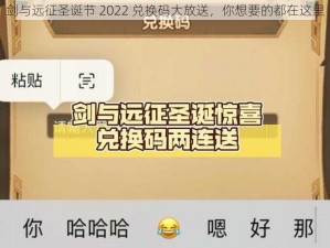 剑与远征圣诞节 2022 兑换码大放送，你想要的都在这里