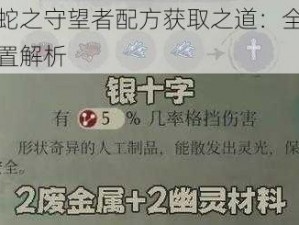 探索蛇之守望者配方获取之道：全汇总与位置解析