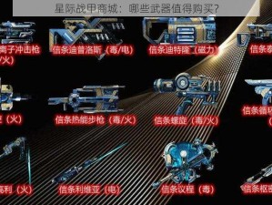 星际战甲商城：哪些武器值得购买？