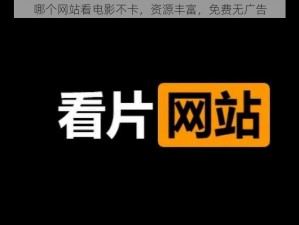 哪个网站看电影不卡，资源丰富，免费无广告