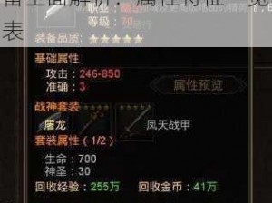 热血传奇手机版生铁屠龙装备全面解析：属性特征一览表