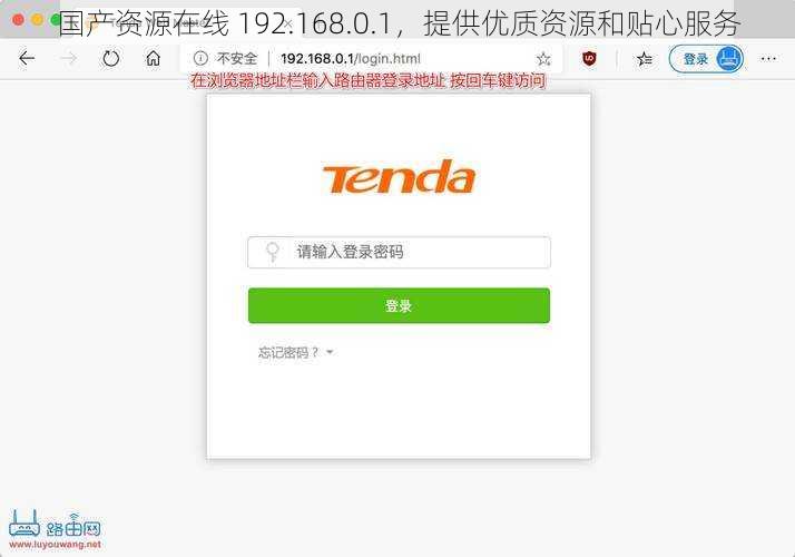 国产资源在线 192.168.0.1，提供优质资源和贴心服务