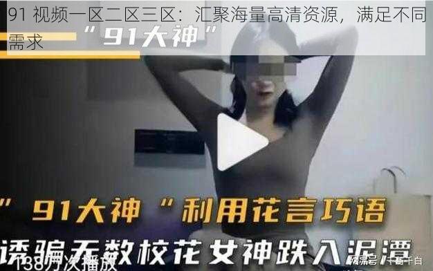 91 视频一区二区三区：汇聚海量高清资源，满足不同需求