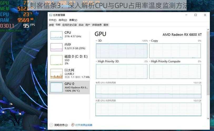 《刺客信条3：深入解析CPU与GPU占用率温度监测方法》