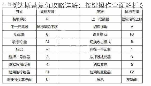 《达斯蒂复仇攻略详解：按键操作全面解析》