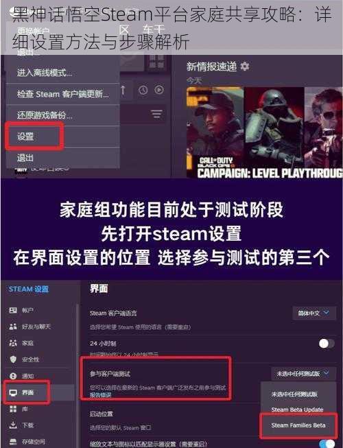 黑神话悟空Steam平台家庭共享攻略：详细设置方法与步骤解析