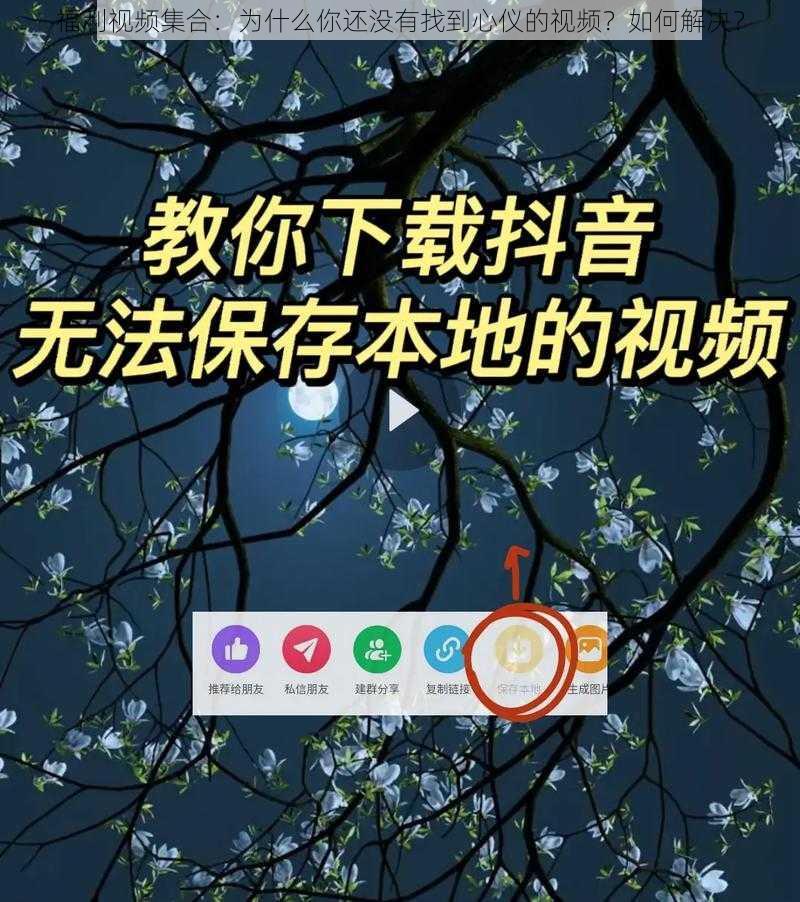 福利视频集合：为什么你还没有找到心仪的视频？如何解决？