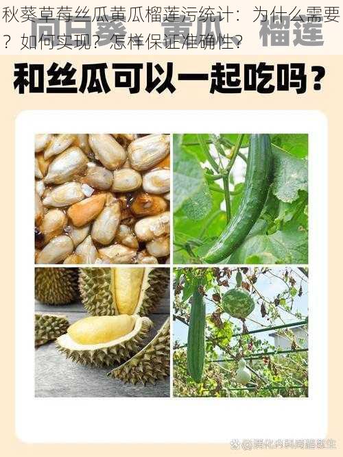 秋葵草莓丝瓜黄瓜榴莲污统计：为什么需要？如何实现？怎样保证准确性？