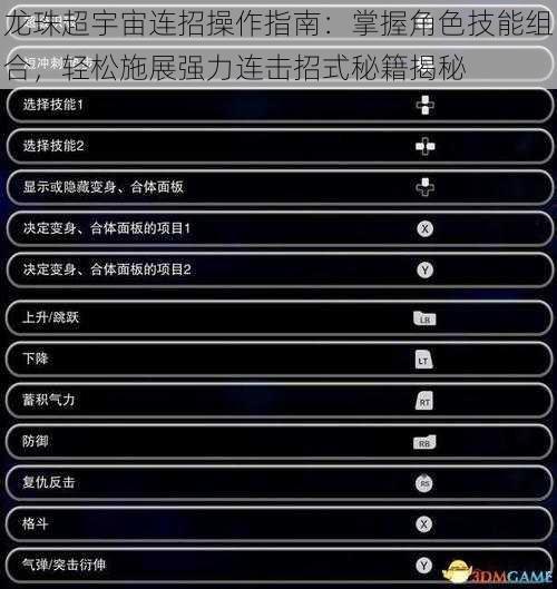 龙珠超宇宙连招操作指南：掌握角色技能组合，轻松施展强力连击招式秘籍揭秘
