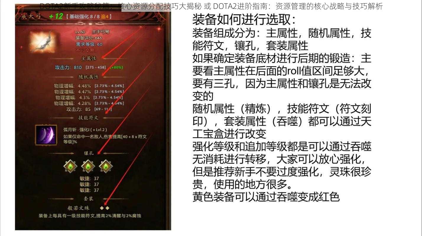 DOTA2新手攻略秘籍：核心资源分配技巧大揭秘 或 DOTA2进阶指南：资源管理的核心战略与技巧解析