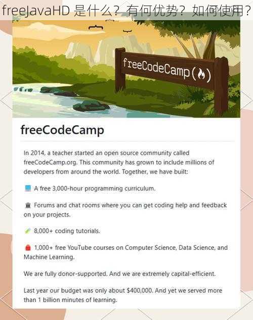 freeJavaHD 是什么？有何优势？如何使用？