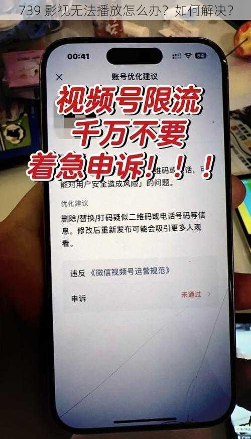 739 影视无法播放怎么办？如何解决？