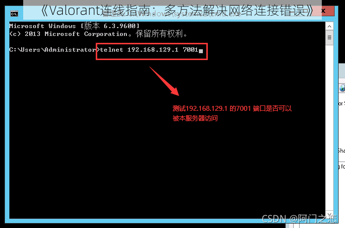 《Valorant连线指南：多方法解决网络连接错误》