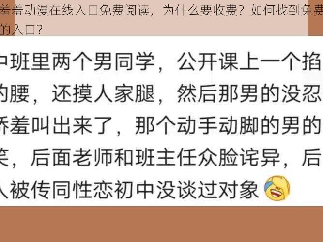 羞羞动漫在线入口免费阅读，为什么要收费？如何找到免费的入口？