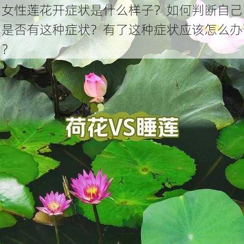 女性莲花开症状是什么样子？如何判断自己是否有这种症状？有了这种症状应该怎么办？