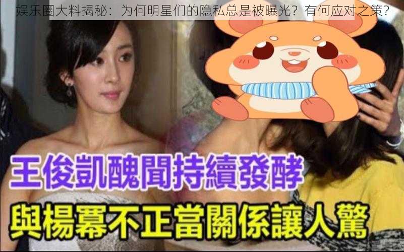 娱乐圈大料揭秘：为何明星们的隐私总是被曝光？有何应对之策？