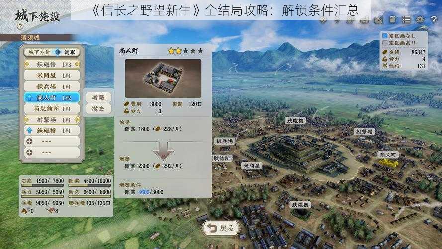 《信长之野望新生》全结局攻略：解锁条件汇总