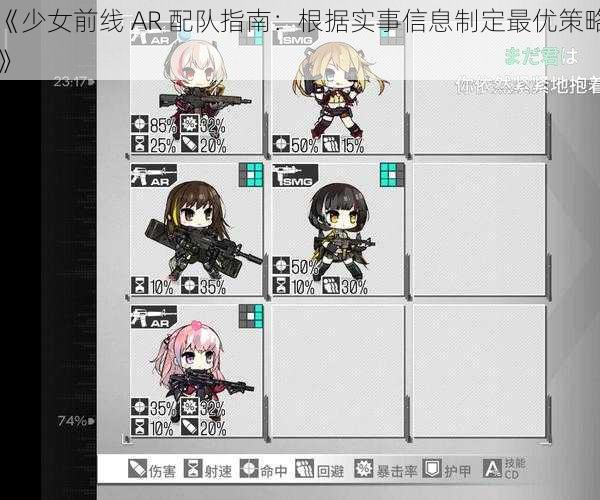 《少女前线 AR 配队指南：根据实事信息制定最优策略》