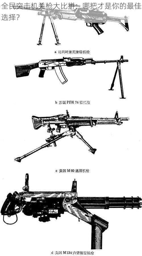 全民突击机关枪大比拼：哪把才是你的最佳选择？